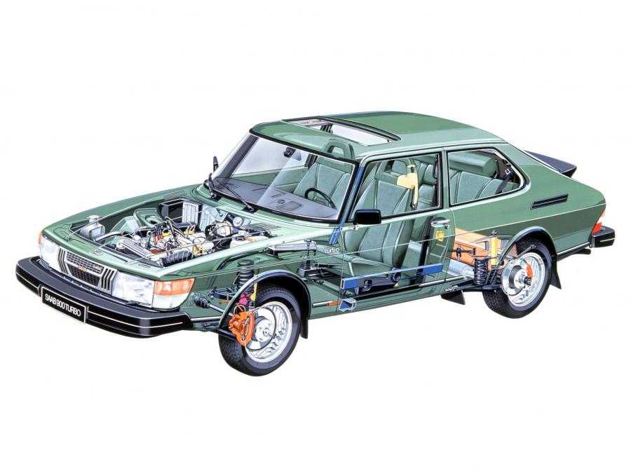Схема Saab 900 Turbo 1980 года  (фото 4 из 6)